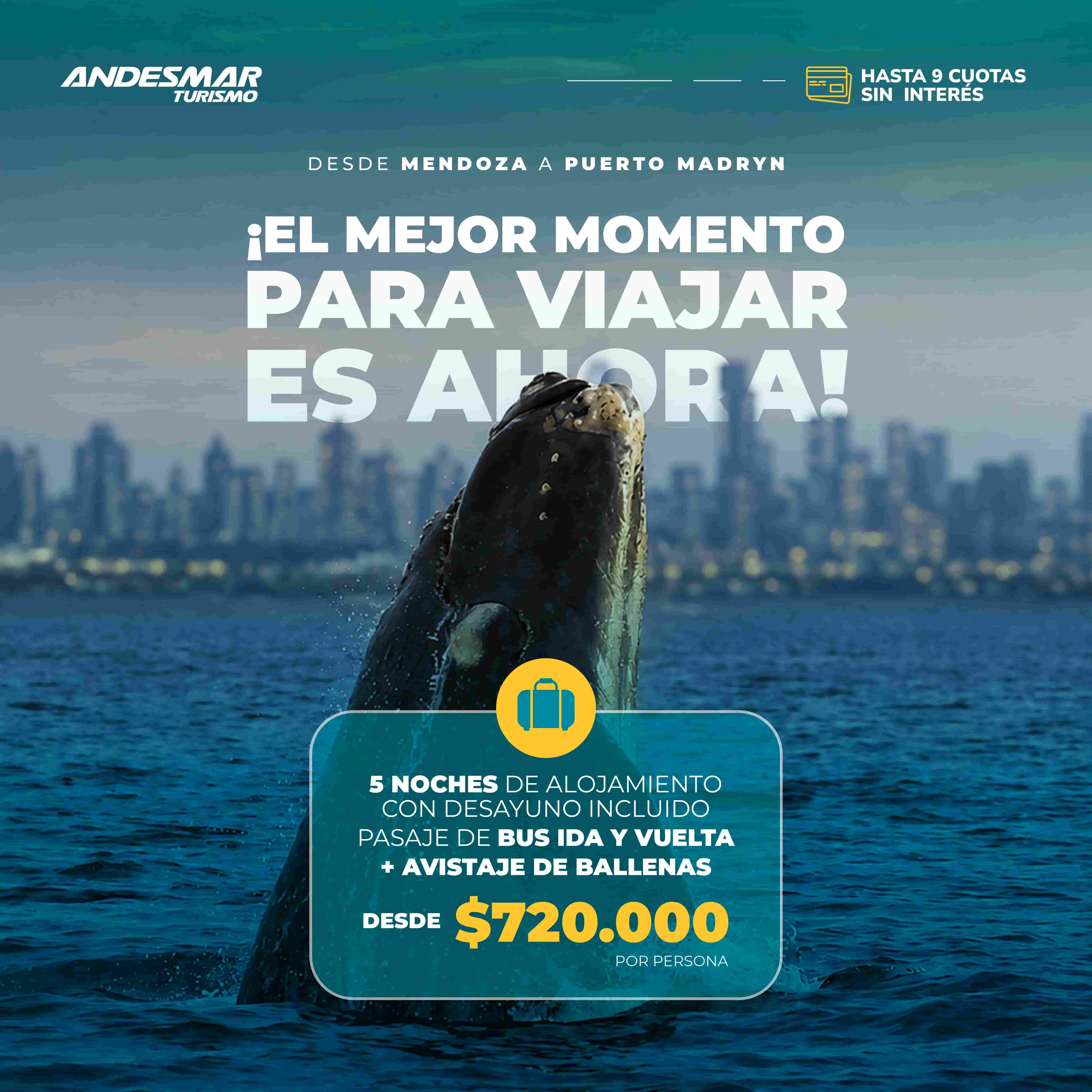 Puerto Madryn desde Mendoza